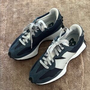 New Balance Navy and White Sneakers